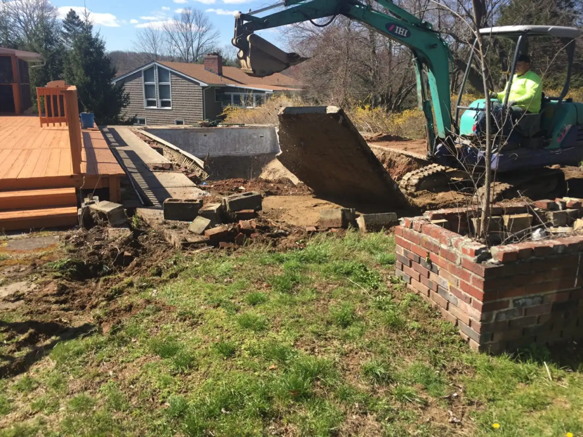 In-ground pool removal North Haven CT