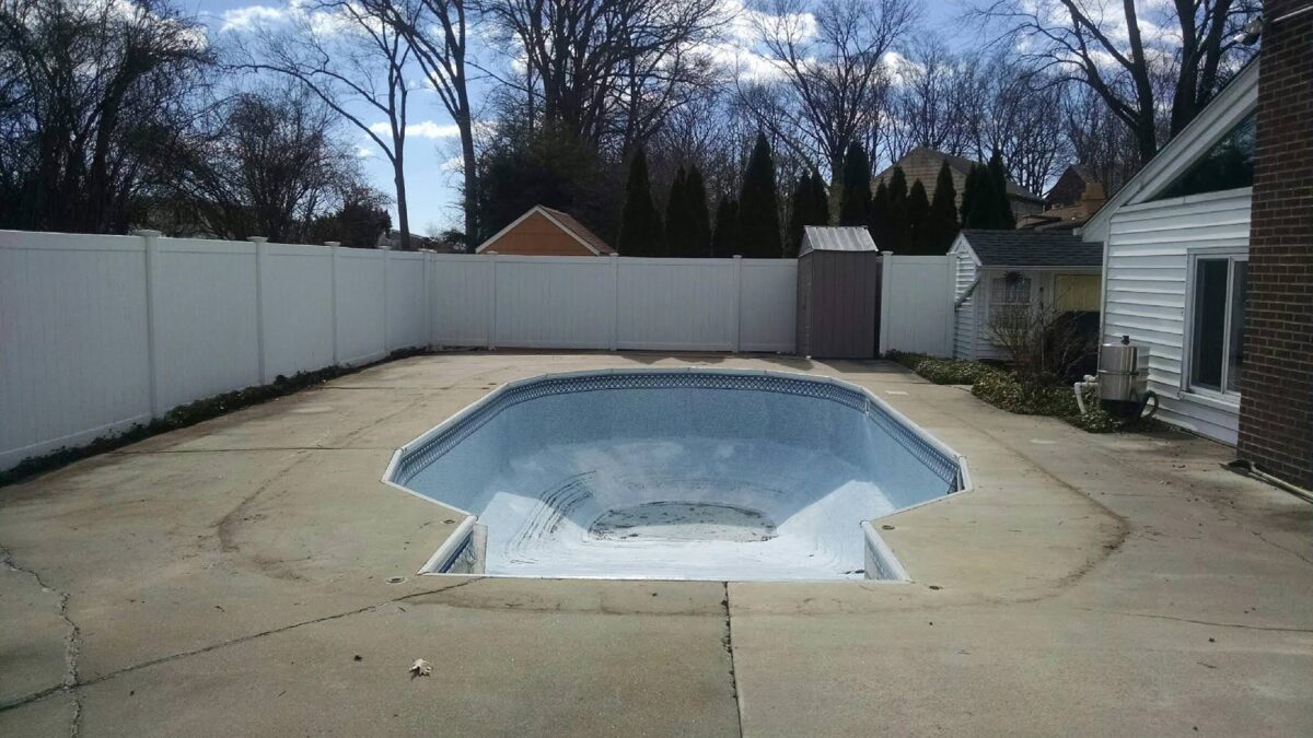 Gunite Swimming Pool Demolition Woodbridge, CT