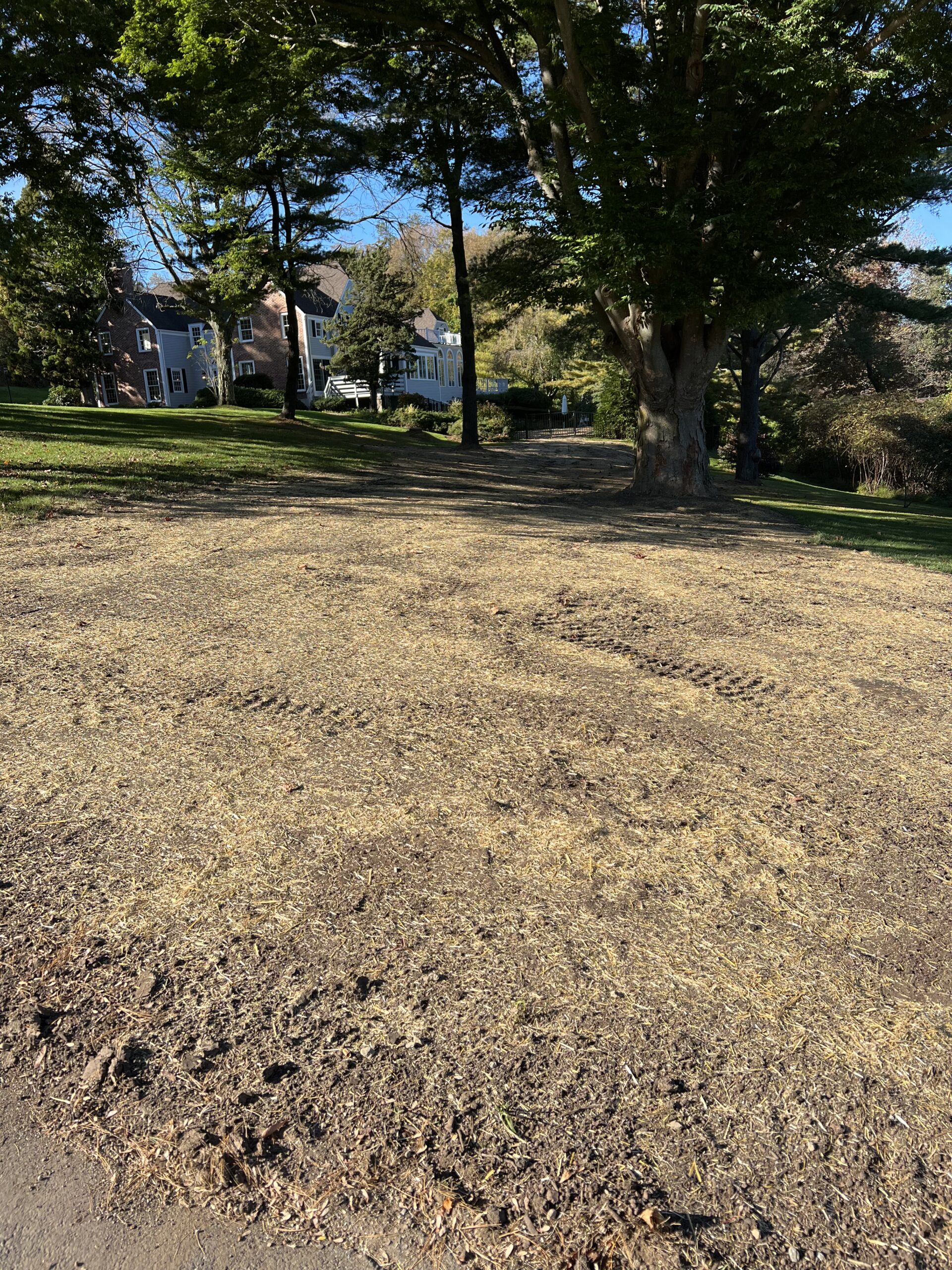 In-ground pool fill-in with top soil and tampered Wilton CT