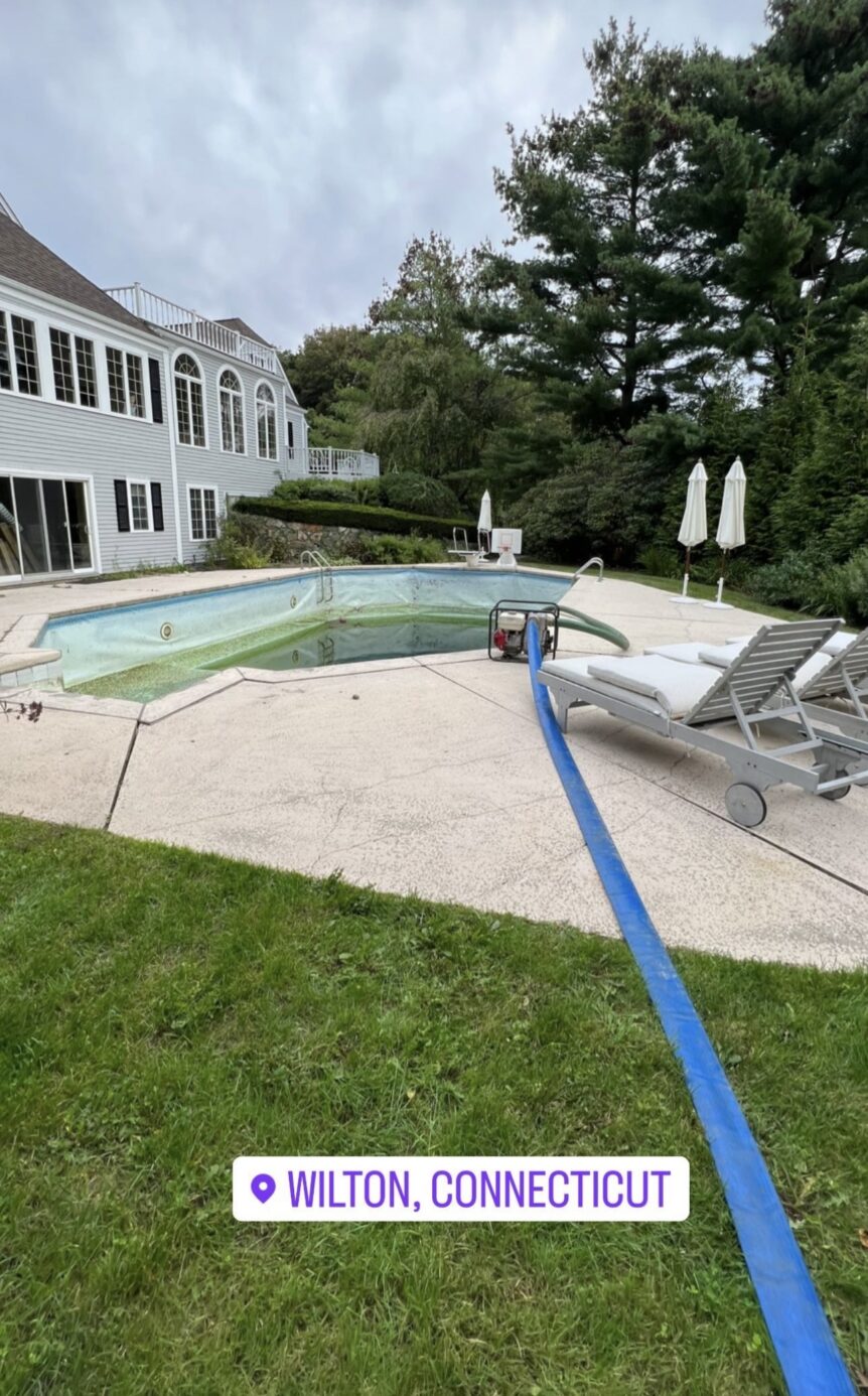 Concrete Pool Removal Before the demolition