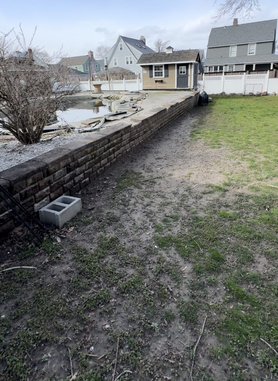 Pool foundation before Demolition