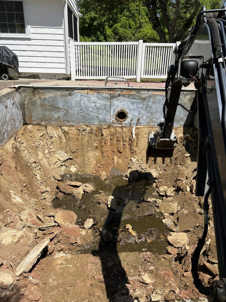 Orange CT pool fill-in project with drainage planning